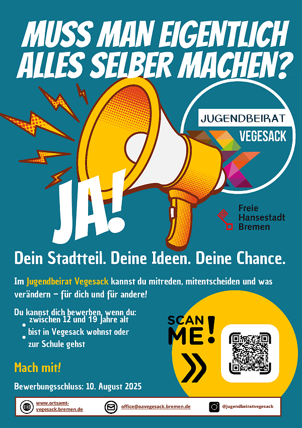 Plakat Kandidatur Jugendbeirat 2025