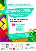 Hinweis auf Aktionswochen gegen Ausgrenzung und Diskrimierung vom 9.-25. September 2026 Hinweis auf Aktionswochen gegen Ausgrenzung und Diskrimierung vom 9.-25. September 2026