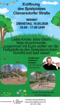 Eröffnung Spielplatz Clamersdorfer Straße Eröffnung Spielplatz Clamersdorfer Straße